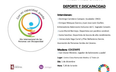Los entrenadores de nuestro equipo inclusivo en el Día Mundial de La Discapacidad