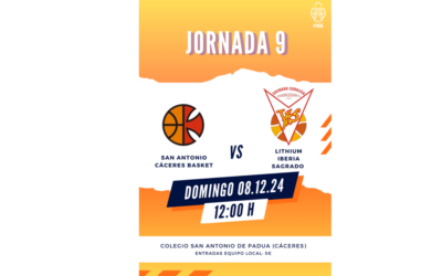 Previa novena jornada, tenemos derbi baloncestístico en la ciudad de Cáceres