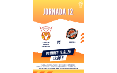 Previa duodécima jornada, volvemos tras el parón navideño y recibimos a uno de los clásicos de la competición, el CB San Fernando