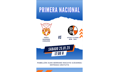Tras el parón por la Copa Extremadura, este Sábado regresa la Primera Nacional, con un atractivo duelo en que recibimos al Vítaly La Mar BCB – UEX