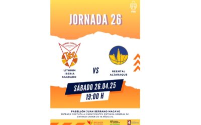 Previa Jornada 26ª y última de liga, nos vamos al «Serrano Macayo» el Sábado 26 por la tarde para recibir al Reental Aljaraque