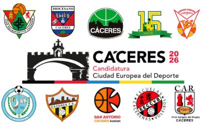 El deporte de Cáceres se une por la candidatura de nuestra ciudad a la Capitalidad Europea del Deporte 2026
